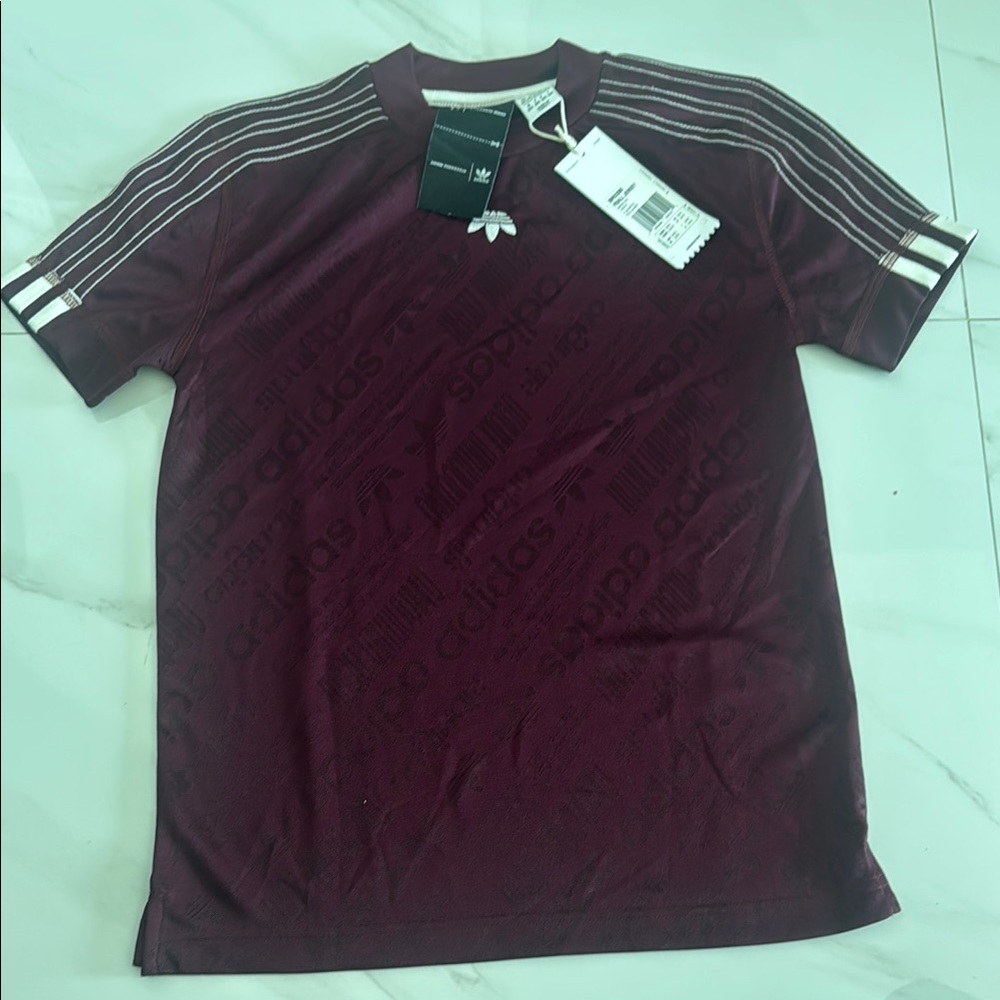 Adidas Alexander Wang unisex  Burgundy Jersey